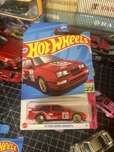 Hot Wheels - HW The 80's 1/10 - '87 Ford Sierra Cosworth Red 2/250! Fast Ship! - Picture 1 of 4