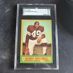 1963 TOPPS FOOTBALL 159 BOBBY MITCHELL REDSKINS SGC 5.5 - Picture 1 of 2