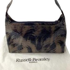 Stuart Weitzman Russell & Bromley Brown Snakeskin Shoulder Bag (with Dustbag) - Picture 1 of 8