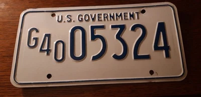 plaque immatriculation américaine US Government Usa american license plate DC - Photo 1/4
