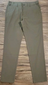 Mens EUC Jack Archer Olive Green Jetsetter Tech Chino Trousers Pants *32x31 - Picture 1 of 4