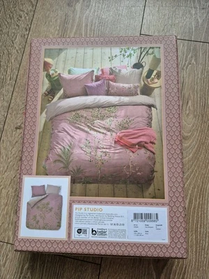 NUOVO Pip Studio biancheria da letto 135 x 200 cm Fata Morgana rosa Pink Birds NP 100 € - Immagine 1 di 4