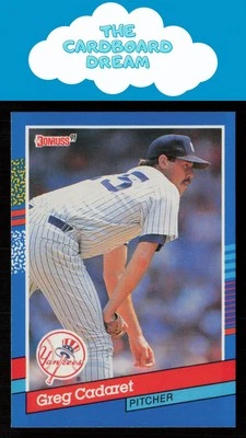 Greg Cadaret 1991 Donruss #236 New York Yankees Baseball Card - Image 1 of 2