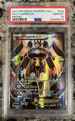2017 POKEMON MEGA POWERS COLLECTION PROMO #54A FULL ART/ZYGARDE EX PSA 10 - Image 1 of 2