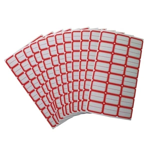 80 Sheets Price Tag Address Label Blank Removable Name Tags Sticker - Picture 1 of 11