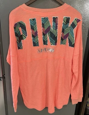 Suéter Victoria’s Secret ROSA Tropical Cuello Redondo Mujer’s Grande NUEVO NUEVO CON ETIQUETAS Vacaciones Foto 1 de 4