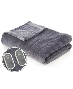 Pure Enrichment® Coperta Elettrica Riscaldata Micromink & Velluto 84" X 90" Deluxe - Foto 1 di 5