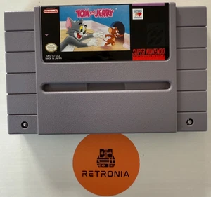 Tom & Jerry Super Nintendo SNES Game Cart NTSC  Fully Cleaned & Tested - Picture 1 of 3