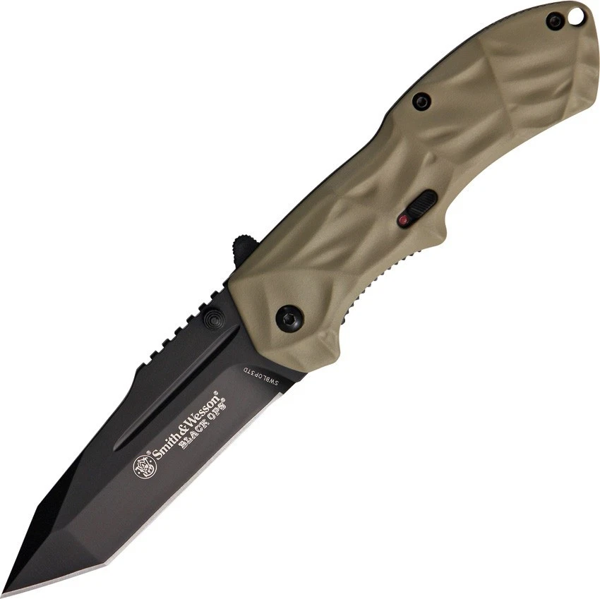 Smith & Wesson SWBLOP3TD Black Ops 3 Magic Assist Liner Lock Folder Knife