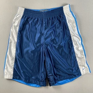 Nike Basketball Shorts Mens XL Blue Dazzle Shiny Baggy Y2K - Picture 1 of 13
