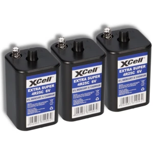 3x XCell 4R25 6V-Block Batterie SET - 6 Volt 9500 mAH Baustellenleuchte Leuchte - Bild 1 von 7