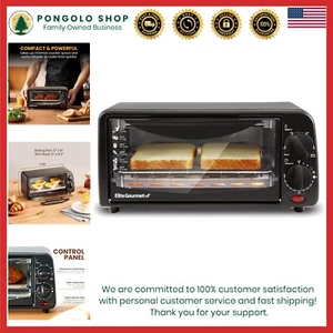 Elite Gourmet - Horno tostador personal compacto de 2 rebanadas con temporiza... - Picture 1 of 8