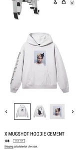 Revenge XXXTENTACION Mugshot Killhand Hoodie Cream - Picture 1 of 4