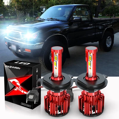 For 1997-2004 Toyota Tacoma Super Bright White LED Headlight Hi/Low Beam Bulbs A - Image 1 of 4
