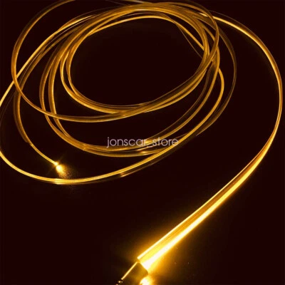 Kit de cables de fibra óptica de plástico de 2 mm para decoración de tiras de luces LED para automóvil de 5V/12V/110V Foto 1 de 4