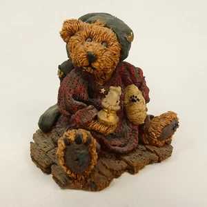 Boyds Bears & Friends Neville The Bedtime Bear candle & pillow #2002 1993 WFJQ# - Picture 1 of 12