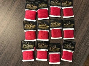 60 Carded Skeins J&P Coats Embroidery Floss 6 Strand Color 3154 Dark Rose - Picture 1 of 2
