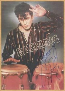Alain Bashung (1947-2009) - Chanteur & acteur - Rare photo dédicacée - 90s - Foto 1 di 1
