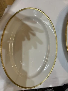 Theodore Haviland Limoges France Large Oval Serving Platter White Gold 11,5/8” - Picture 1 of 6