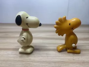 2 vintage Snoopy And Woodstock Wind Up Toys collectibles  - Picture 1 of 5