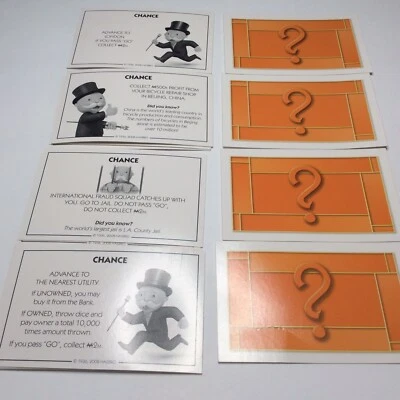 Tarjetas de cofre de oportunidad y comunidad Monopoly Here and Now: The World Edition 2008 Foto 1 de 4