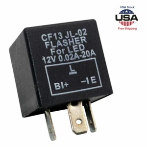 3 Pin Car Flasher LED Relay Fix Light Hyper Flash Turn Signal Decoder CF13 EP34 - Picture 1 of 6