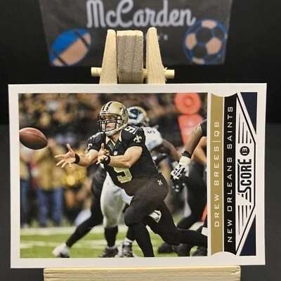 Tarjeta de fútbol americano Drew Brees 2013 Score #130 New Orleans Saints Foto 1 de 2
