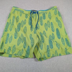 Reyn Spooner Board Shorts Mens 36 Green Nylon Hawaiian Beach Swimming Drawstring - Picture 1 of 8