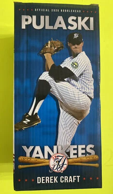 Pulaski New York Yankees Derek Craft 2020 nuevo en caja SGA Bobblehead Cow Boy Foto 1 de 3