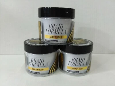 Гель для кондиционирования EBIN NEW YORK Braid Formula, Super Hold, 3,53 унции (3 УПАКОВКИ) - Изображение 1 из 2