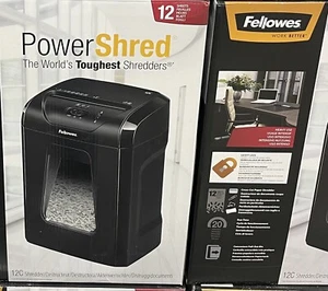 Fellowes Powershred 12C 12-Sheet Cross-Cut Professional Paper Shredder 2023 stoc - Picture 1 of 3