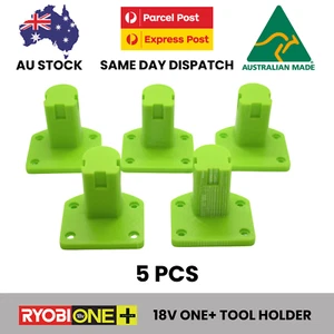 5 x Ryobi One + 18V tool holder mount bracket storage - AU STOCK - PACK OF 5 - Picture 1 of 5