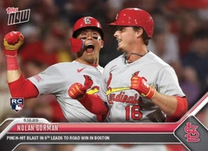 2023 TOPPS NOW MLB ROOKIE CARD ST. LOUIS CARDINALS NOLAN GORMAN #278 PH HR - Picture 1 of 1