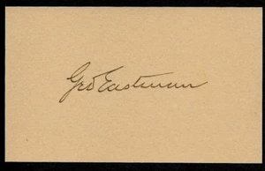 George Eastman Autogramm Nachdruck auf alten 3X5 Karten Kodak Kamera Erfinder - Bild 1 von 1