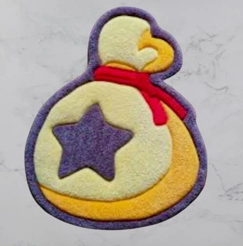 Animal Crossing Bell Bag Hand Tufted Rug Customized Money Bag Handmade 18x14in - Image 1 of 2