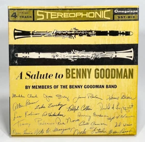 Salute To Benny Goodman Benny Goodman Band Reel to Reel Tape 7 1/2 IPS Omegatape - Picture 1 of 5