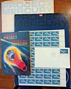 NASA Project Mercury Ephemera Lot ~ Life Sonderpublikation/Broschüre/Briefmarken usw. - Bild 1 von 10