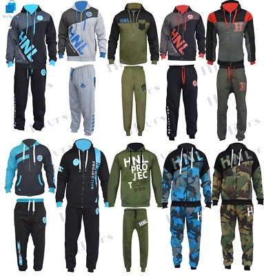 Herren Jogginganzug Jogginghose Kapuze Satz Menge S - 4XL Jungen Neues Design - Bild 1 von 3