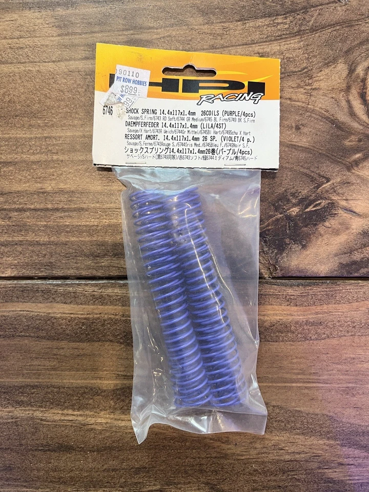 HPI Savage Flux 2.4 Hpic6746 6746 Shock Spring 14.4x117x1.4mmx26 Coils Purple 4