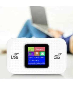 MODEM ROUTER WIFI PORTATILE GSM SIM 4G/5G MF688 300MBPS MOBILE CON DISPLAY LED - Foto 1 di 5