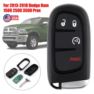 433MHz Remote Key Fob fit 2013 2014 2015 2016 2017 2018 Dodge Ram 1500 2500 3500 - Picture 1 of 8