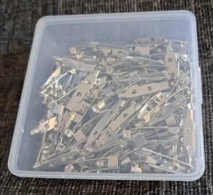 Brooch Fasteners X100 25mm - Picture 1 of 1