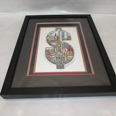 Twice Signed Charles Fazzino 3D Art More Bang for the Buck NYSE Limited 214/400 - Image 1 of 4