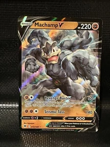 Juego de Cartas Coleccionables Pokémon Machamp V Resplandor Astral 072/189 Holo Ultra Raro - Imagen 1 de 2