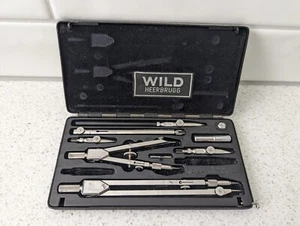 Wild Heerbrugg Vintage Compass Set RZ-22 Made in Switzerland INCOMPLETE - Picture 1 of 4
