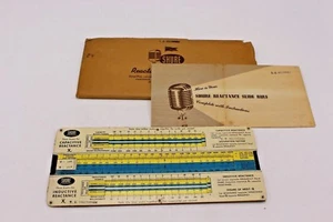 Shure kapazitiver und induktiver Reaktanz Rechenschieber mit Anleitung - Bild 1 von 8