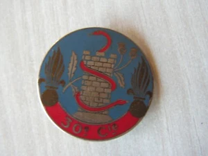 insigne   militaire 30 eme compagnie    ref  A - Picture 1 of 2