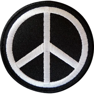 Bolso de jeans de hierro sobre paz signo de parche símbolo costura sobre tela insignia bordada - Imagen 1 de 1