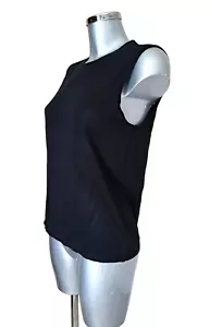 PAULE KA - TOP DEBARDEUR - SOIE/COTON - NOIR - Taille XL - NEUF - Imagen 1 de 7