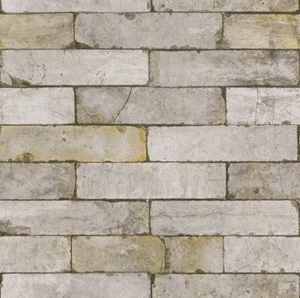 Papel pintado Rasch Bestseller 203608 piedra pared de clinker gris marrón antracita elegante - Imagen 1 de 1